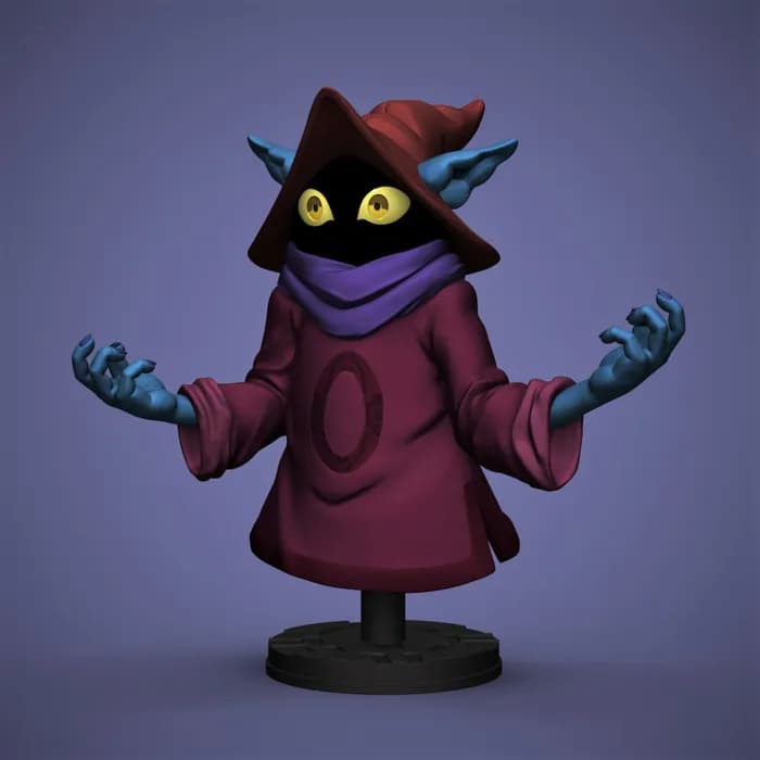 STL - Busto de Orko Masters of the Universe render 1