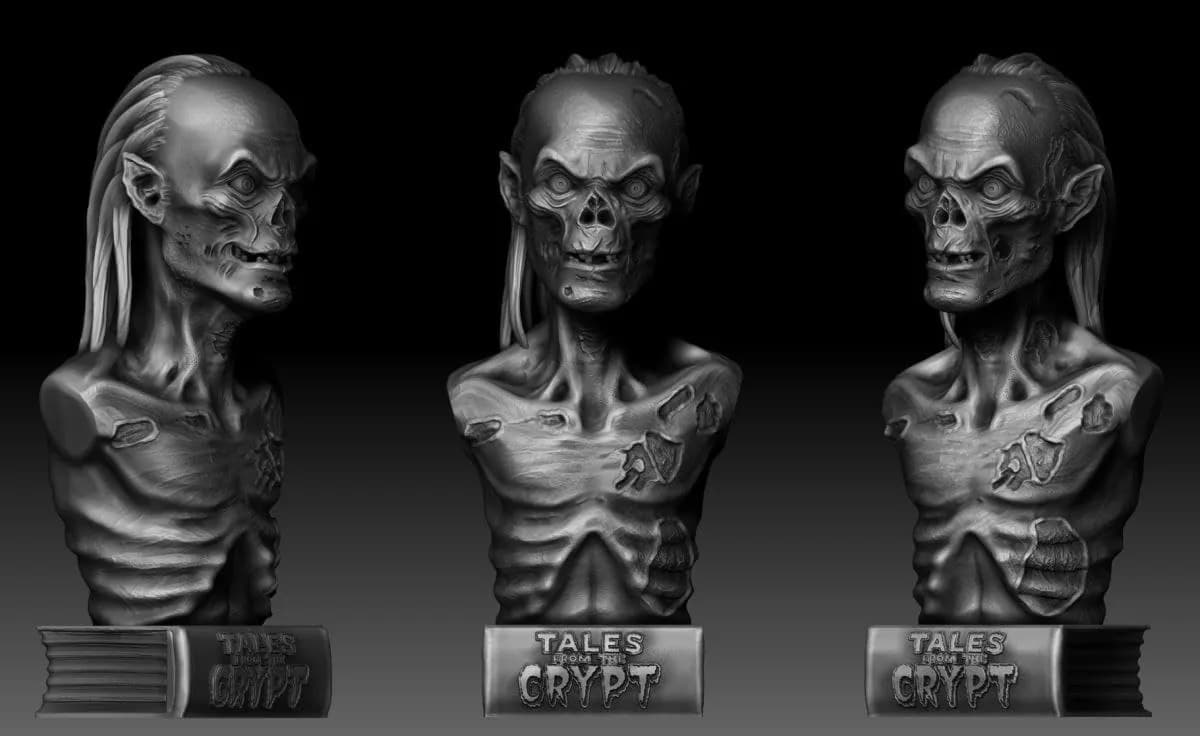 STL - Busto del Crypt Keeper de Tales from the Crypt render 2