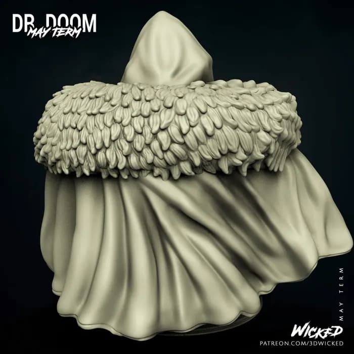 STL - Busto del Doctor Doom render 4