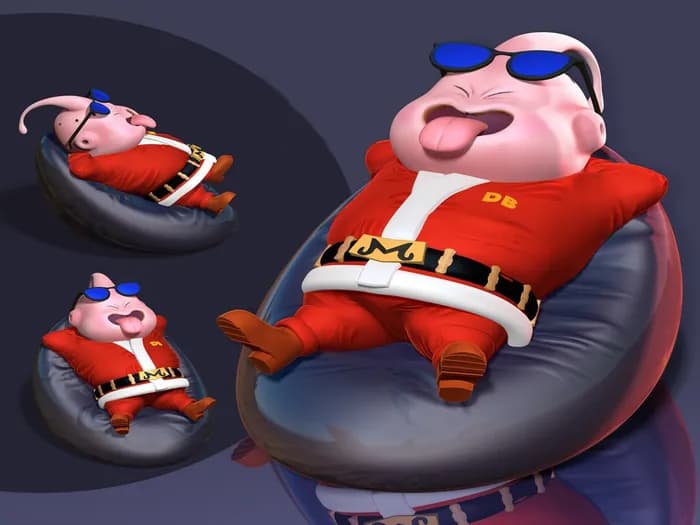 STL - buu santa render 2