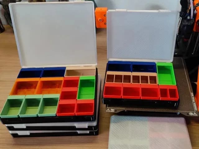 STL - Caja organizadora modular con compartimentos render 1