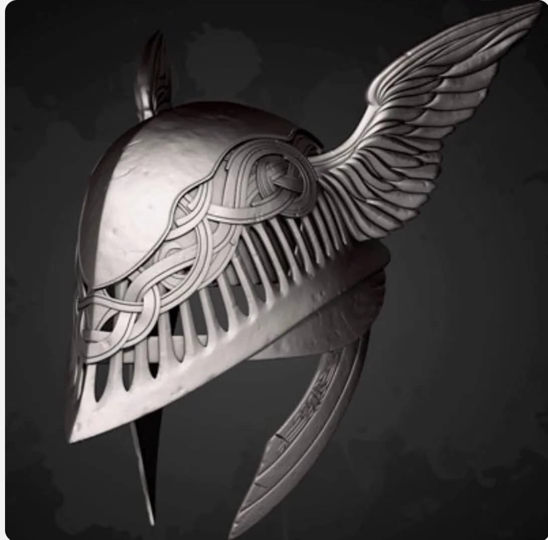 STL - Casco alado de Malenia render 1