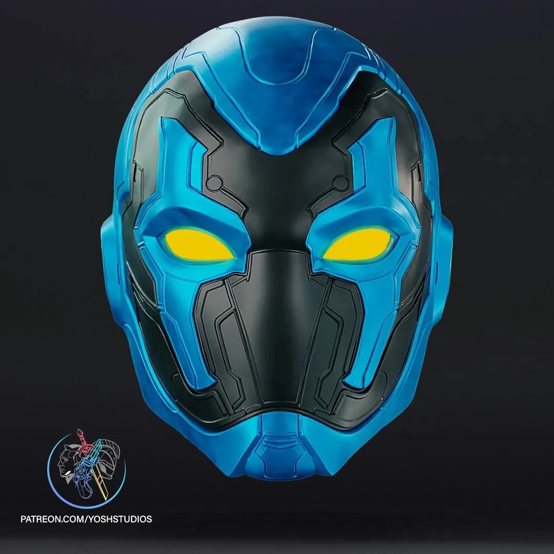 STL - Casco de Blue Beetle 2 render 1