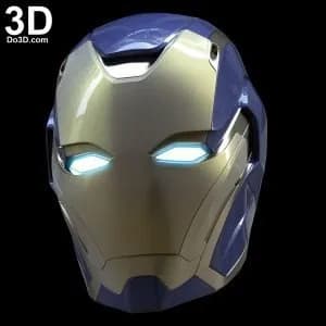 STL - Casco de rescate de Pepper Potts 2 render 1