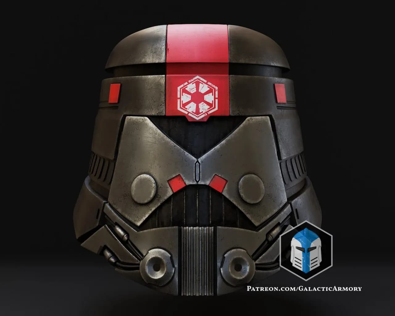 STL - Casco de soldado Sith de Star Wars render 1