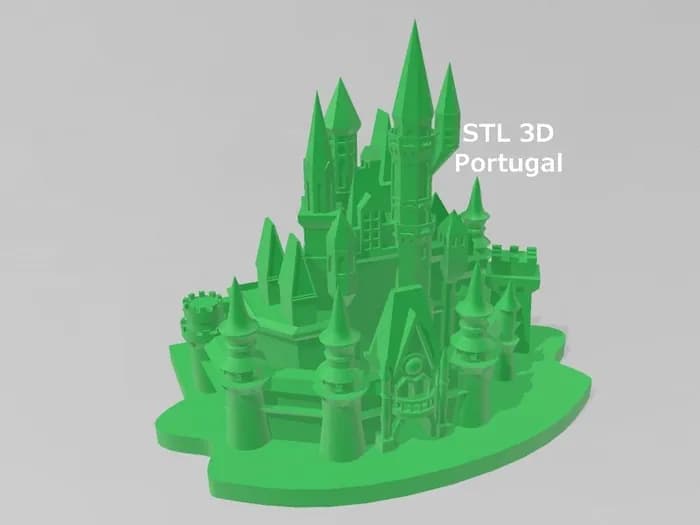 STL - Castillo de Cenicienta render 2