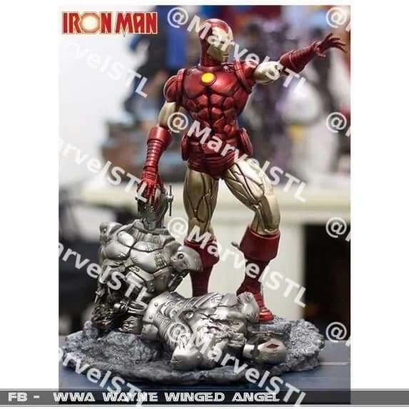 STL - cfd ironman ultron split keyed full 2heads stls ds(washed) render 1