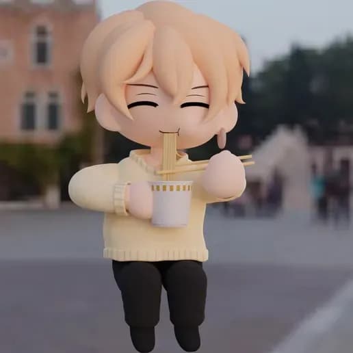STL - Chifuyu Matsuno Tokyo Revengers Figura render 1