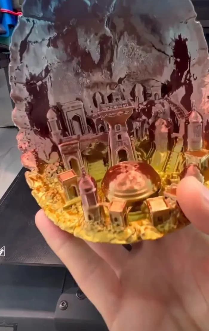 STL - Ciudad Fantasia Medieval render 5