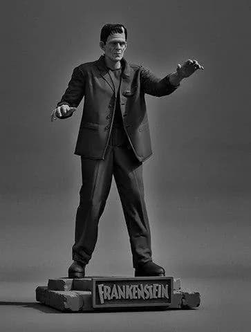 STL - classic monsters bride of frankenstein render 1