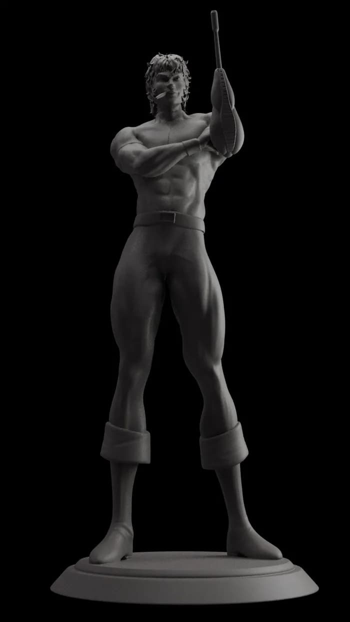 STL - Cobra con psychogun de Space Adventure render 2