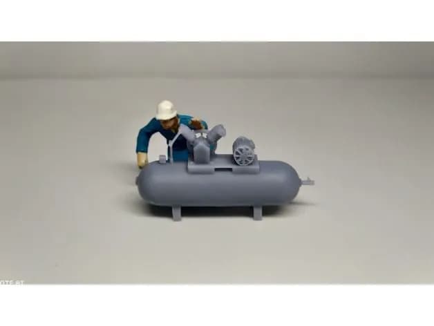 STL - compresor de aire 1 50 air compressor 1 50 by lag150 render 1