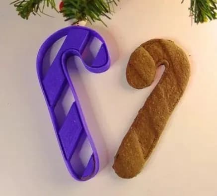 STL - Christmas candy cane cookie cutter