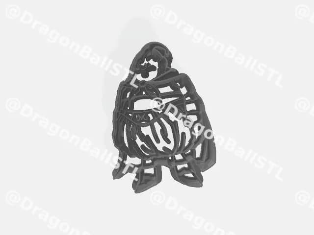 STL - Cortador de galletas Freezer de Dragon Ball render 2