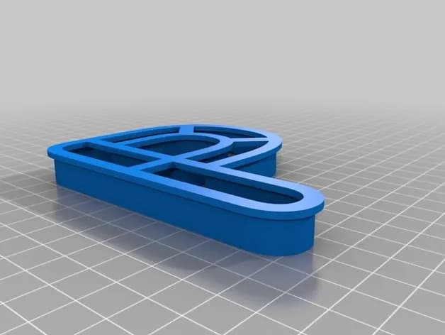 STL - Cortadores de galletas de letras del alfabeto render 3