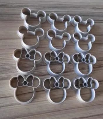 STL - Mickey and Minnie Cookie Cutters