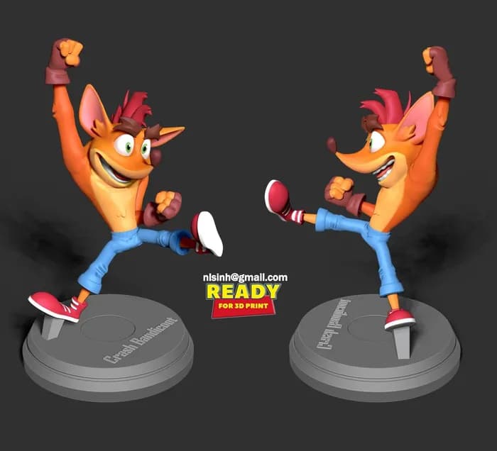 STL - crash bandicoot render 2