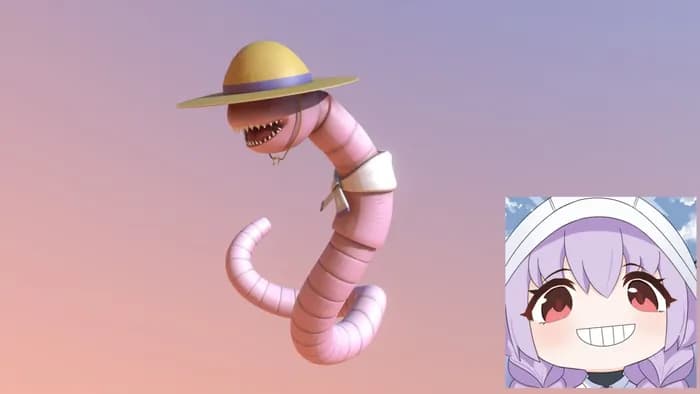 STL - crazy worm from dragon quest fan modeling@hehestl stl render 1