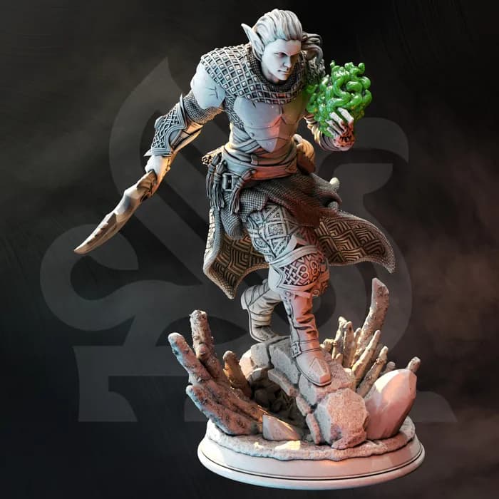 STL - Cuchillas Oscuras Embaucador Siniestro render 4