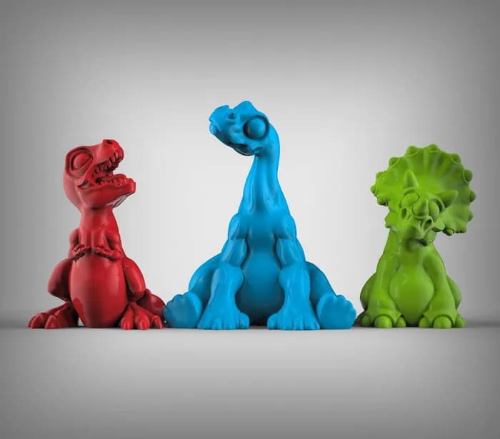 STL - cute dinosaurs duncan 'shadow' louca render 1