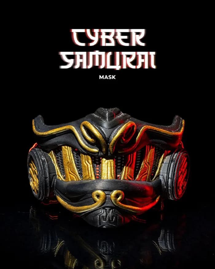 STL - cyber samurai render 1