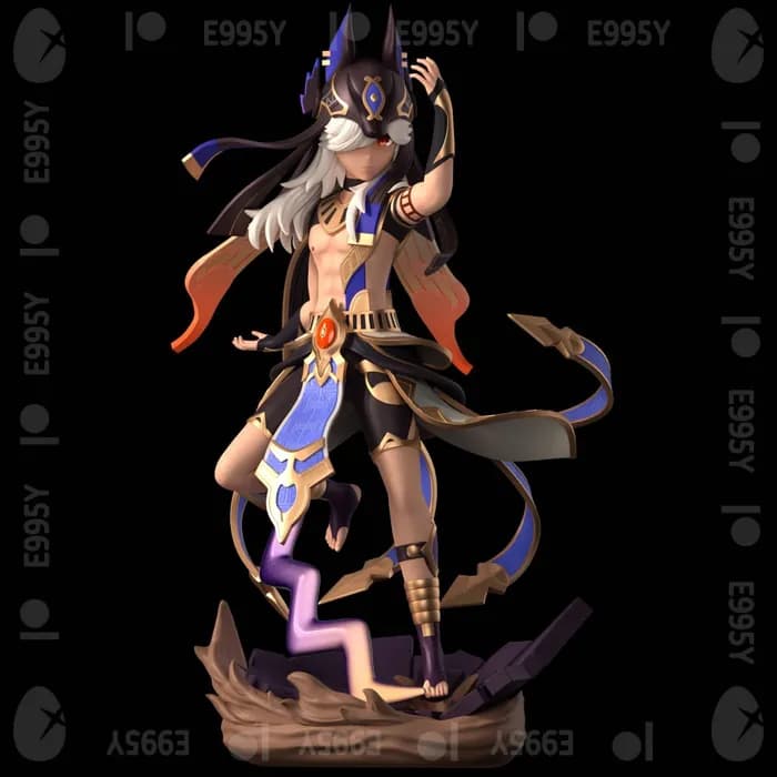 STL - cyno genshin impact render 1