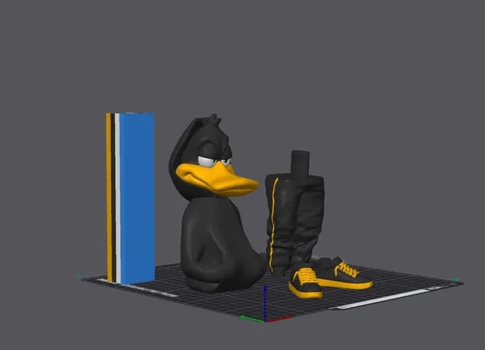 STL - Daffy Duck Urban render 2