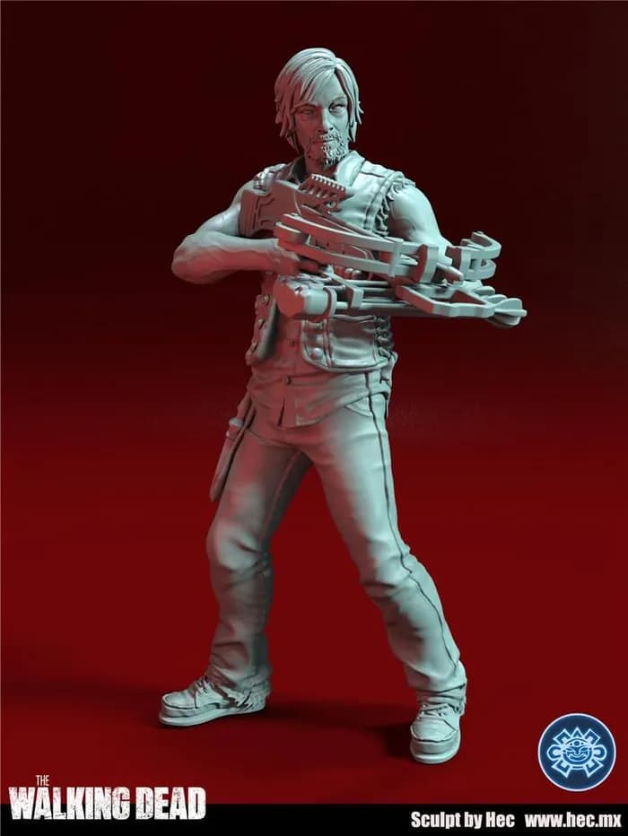 STL - daryl dixon the walking dead crossbody render 1
