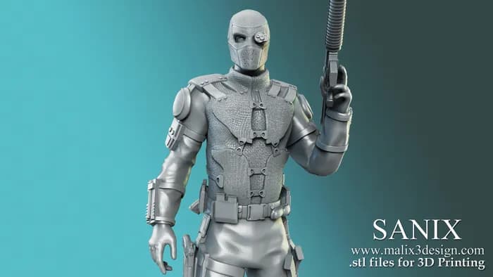 STL - deadshot render 3
