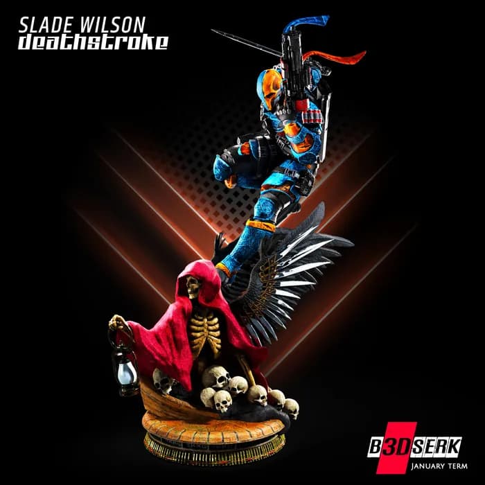 STL - Deathstroke with scythe and lantern