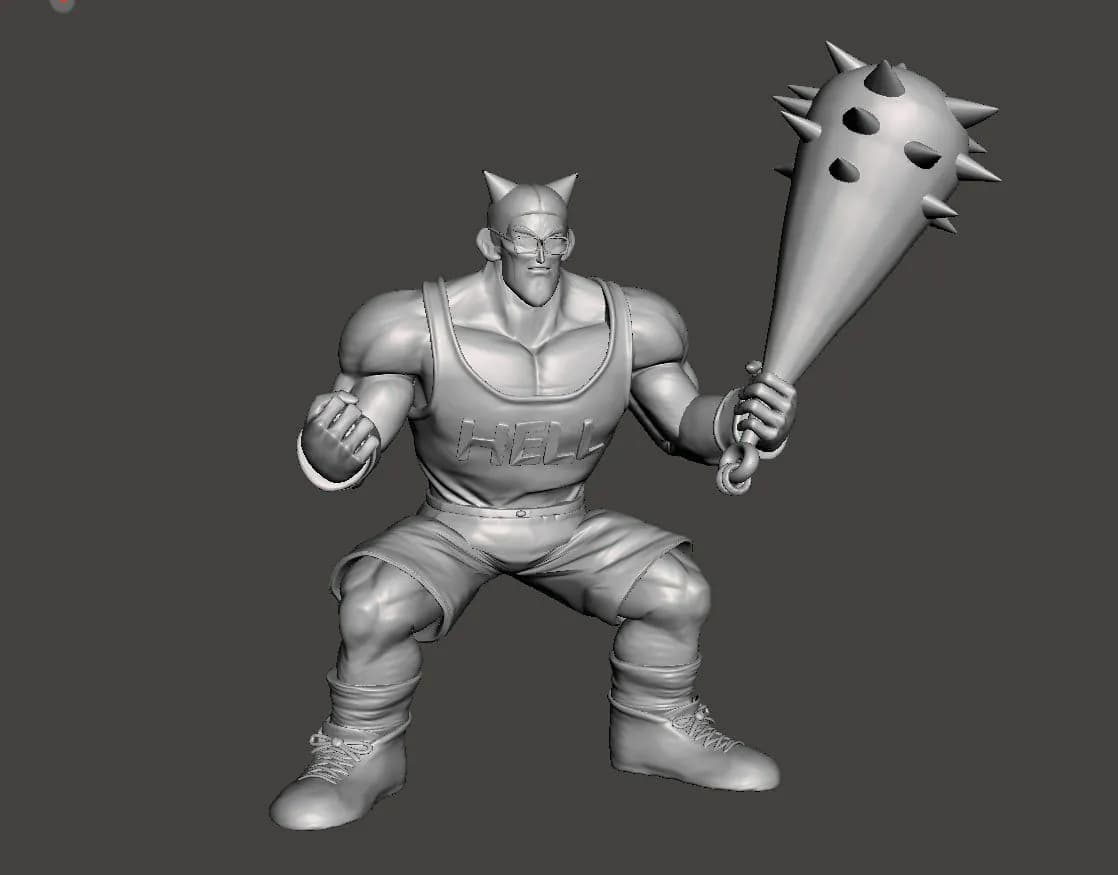 STL - Demonio Hellborne render 1