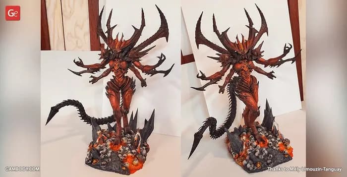 STL - diablo 3d printing figurine render 3