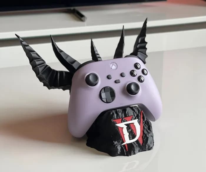 STL - diablo 4 universal controller stand render 1