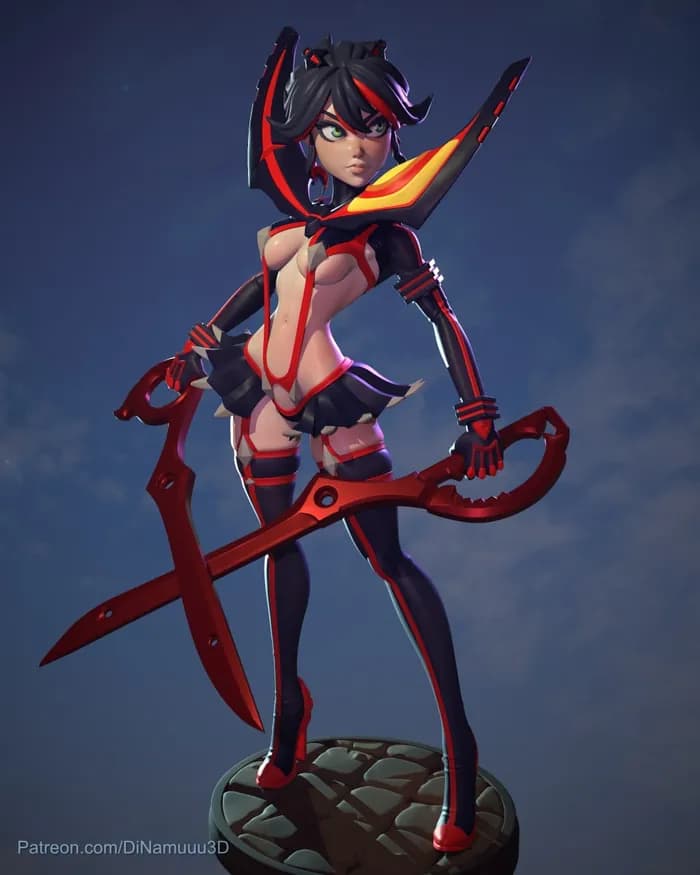 STL - dinamuuu3d ryukomatoi main version render 1