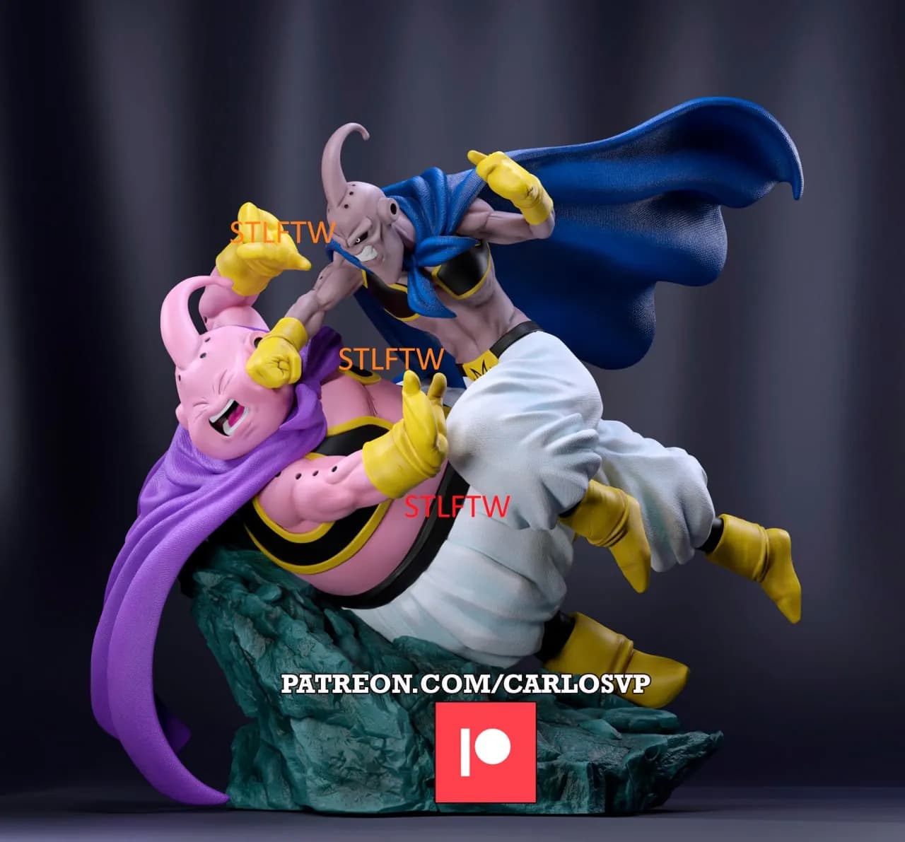 STL - Diorama de Batalla de Buu render 1