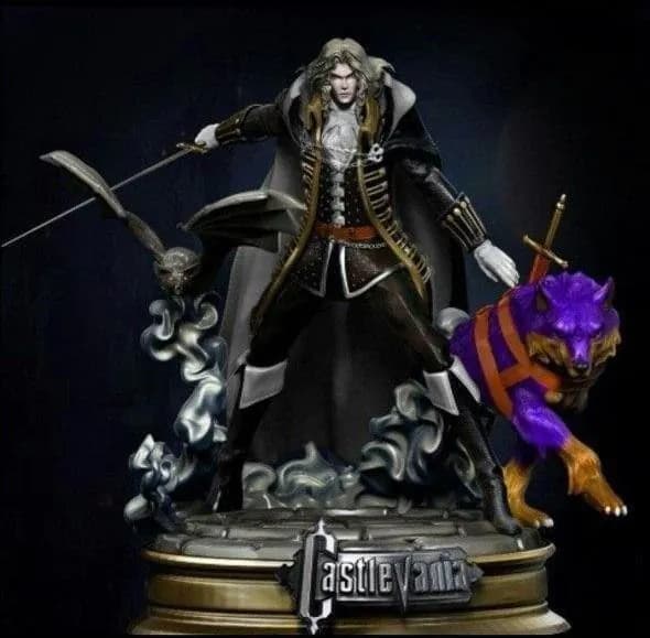 STL - Diorama De Simon Belmont De Castlevania render 3