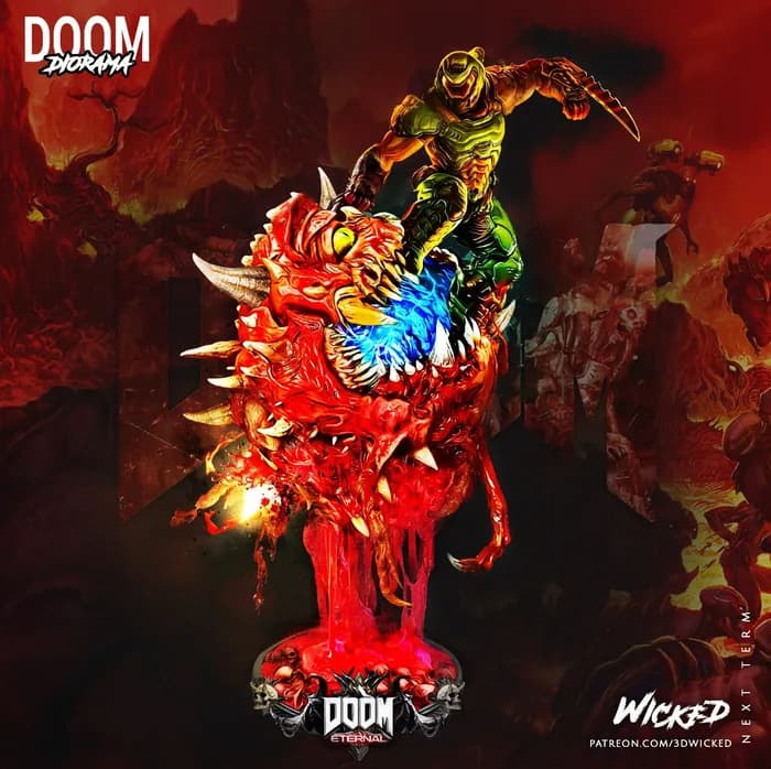STL - Diorama del Doom Slayer