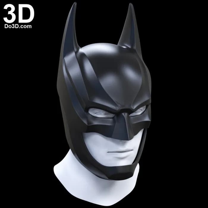 STL - do3d batman injustice 2 helmet cowl render 1