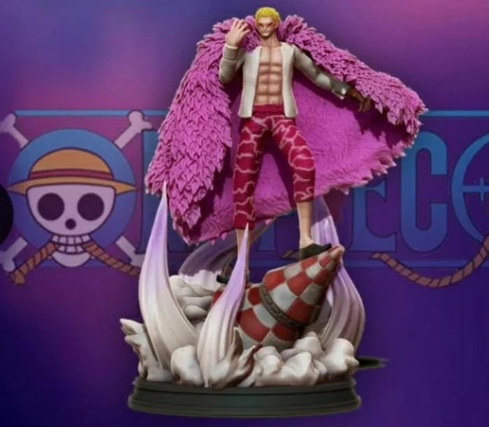 STL - Donquixote Doflamingo Figura de Acción para Impresión 3D render 1