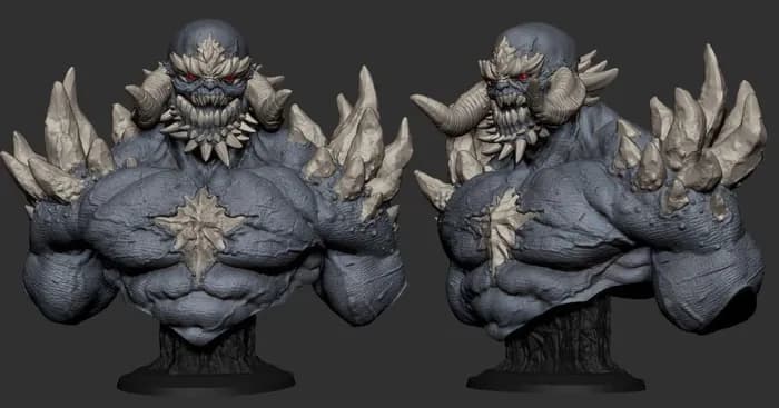 STL - doomsday bust render 1