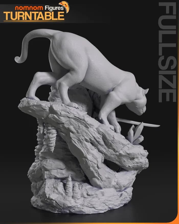 STL - dourden from baldurs gate 178 mm split render 3