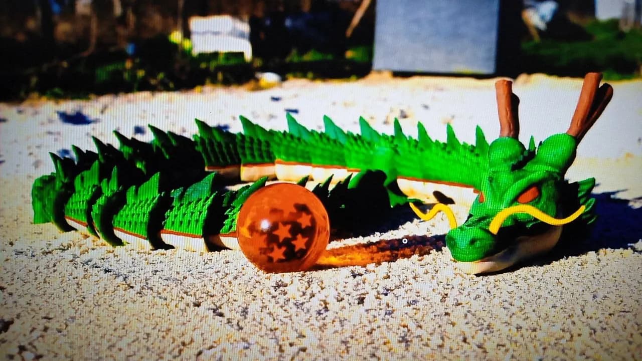 STL - Dragón Shenron flexible render 2