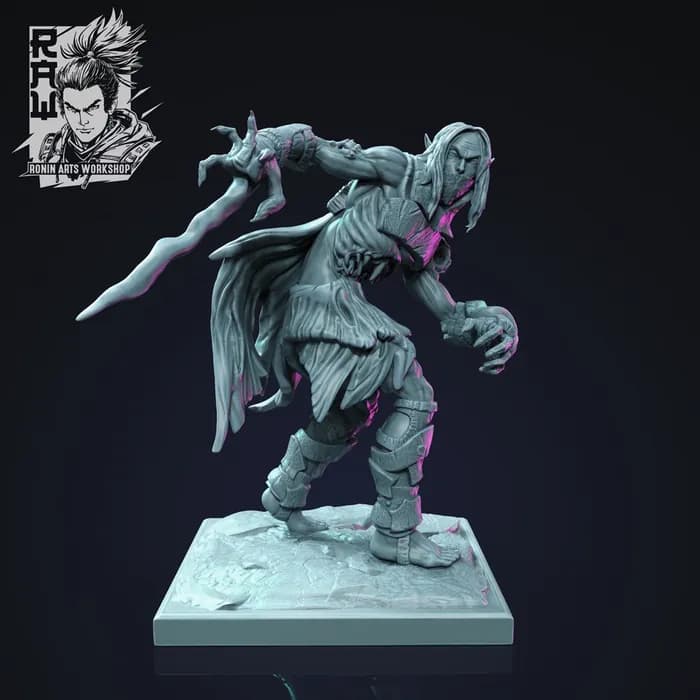 STL - dumariel action and idle pose hero render 1