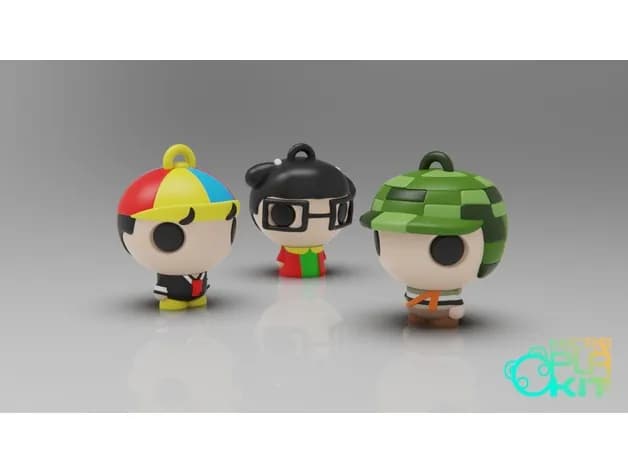 STL - el chavo del ocho set chaves microplakit series render 5