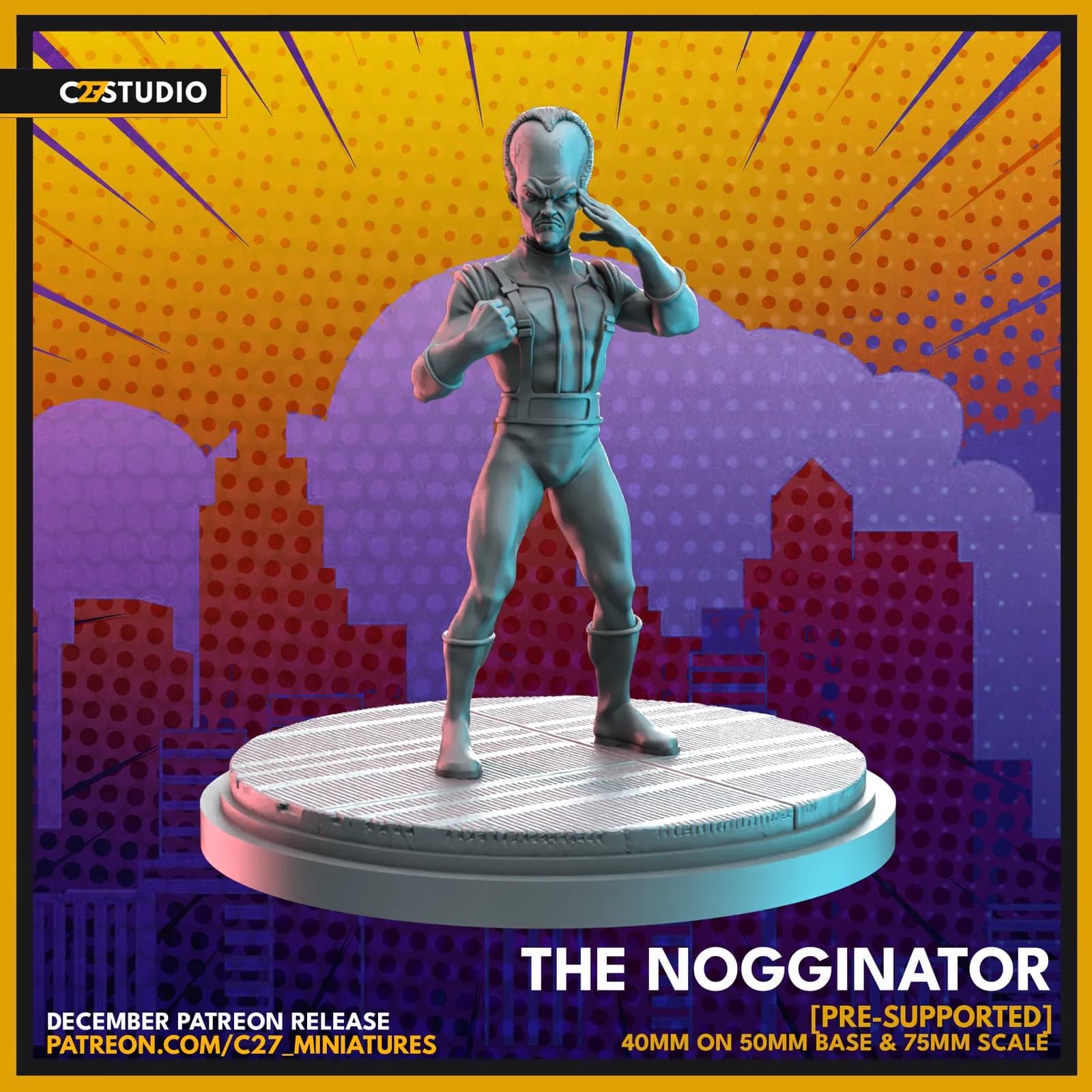 STL - El Nogginator figura render 2