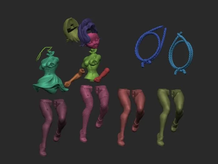 STL - Enfermera con jeringa render 2