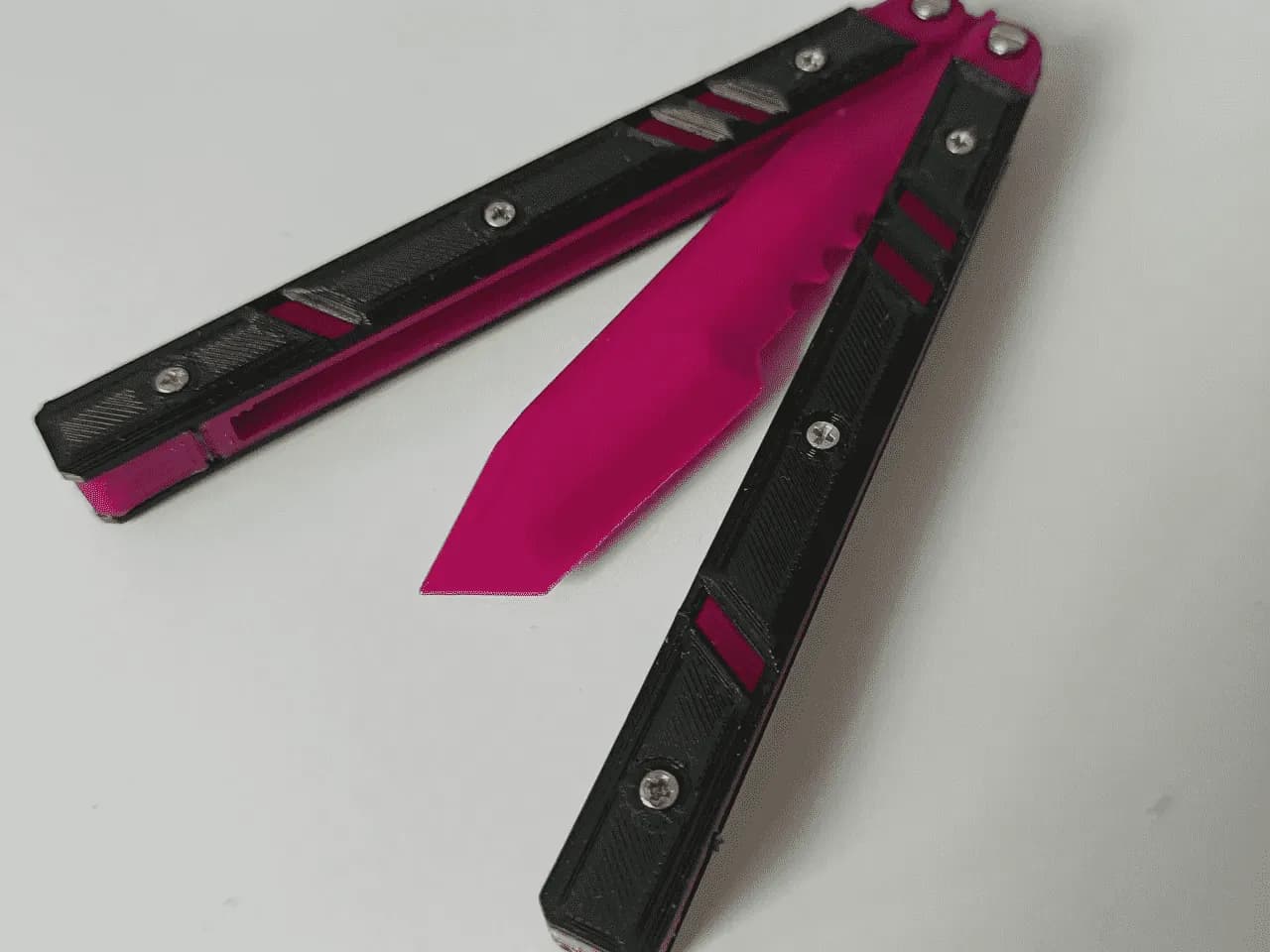 STL - Entrenador de Balisong Mariposa Valorant render 5