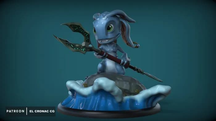 STL - Figura 3D de Fizz, el Bromista Lúdico render 3