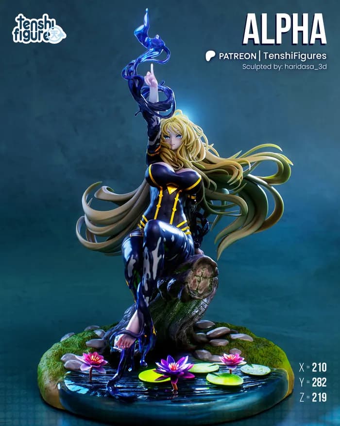 STL - Figura Alpha de The Eminence in Shadow render 2