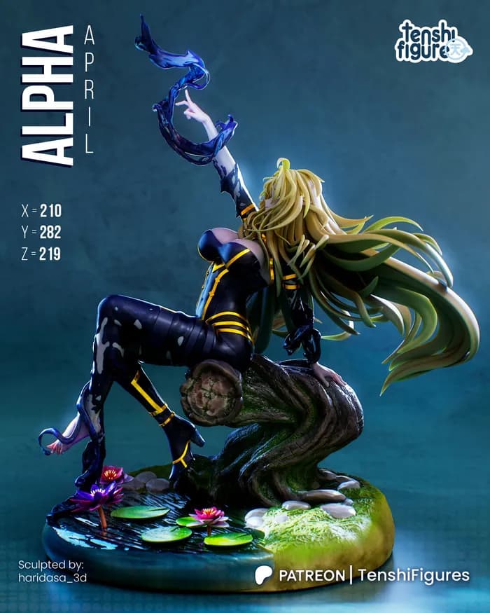 STL - Figura Alpha de The Eminence in Shadow render 3